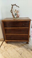 Antique 3-drawer, rare small chest of drawers