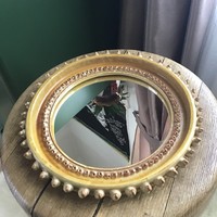 Old csavlek etelka applied art ceramic wall mirror