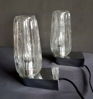 Hillebrand chrome Murano lamp, negotiable design in pairs
