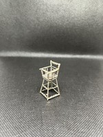 Silver miniature high chair