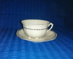 Marked porcelain cup with coaster