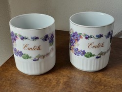 2 rare beautiful Zsolnay cups from the 1920s-30s