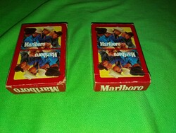 Retro belga CARTA MUNDI kártyagyáras MARLBORO COWBOY römi reklámkártya 2 pakli egybe képek szerint