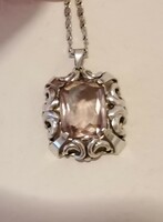 Antique silver, Art Nouveau pendant.