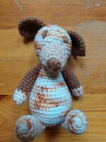 Gurumi crocheted dog, amigurumi small dog, crocheted needlework (even with free delivery)