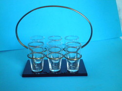 Vintage brandy and liqueur glass set