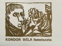 Első napi boríték Kondor Béla fametszetével illusztrált