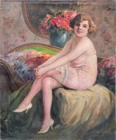 Geiger Richárd (1870-1945) : Kacér lány
