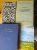 4 német antik mezőgazdasági szakkönyv