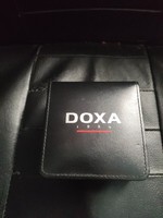 Doxa watch case leather effect.