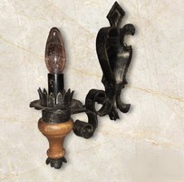 Antique patinated copper wall lever