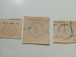 D202569 kaposmeter kaposhom kaposkerststur old stamp impressions 3 pcs. About 1900-1950's
