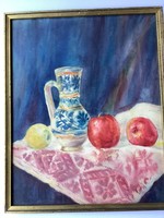 Table still life with fruits.