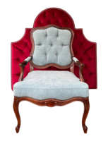 Neobaroque style beechwood armchair