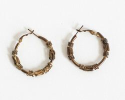 Last option - a pair of special oriental / Indian style copper hoop earrings