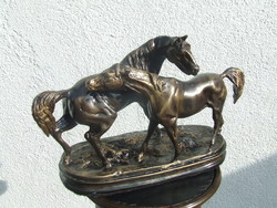 Bronze statue of horses