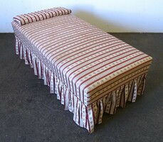 1R245 striped Biedermeier sofa with gall spring bed linen holder
