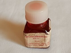 Piros bélyegzőfesték üveg retro Magyar