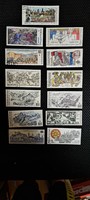Csehszlovákia nagy méretű pecsételt bélyeg 16