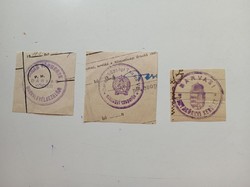 D202560 darvas (Bihar etc.) old stamp impressions 3 pcs. About 1900-1950's