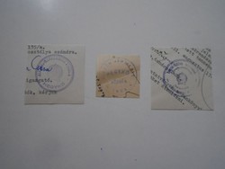 D202543 HEGYKŐ  (Sopron)  régi bélyegző-lenyomatok  3 db.   kb 1900-1950's