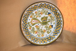 Kovács manufactory field tour decorative plate with birds - 18.5 cm diameter