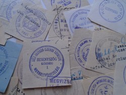 D202541  BESENYSZÖG  régi bélyegző-lenyomatok  20+ db.   kb 1900-1950's