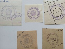 D202576 FADD   régi bélyegző-lenyomatok  7db.   kb 1900-1950's
