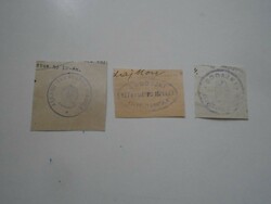 D202537  BODAJK   régi bélyegző-lenyomatok 3  db.   kb 1900-1950's