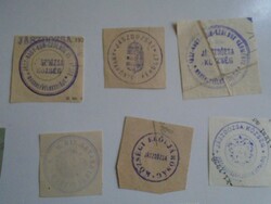 D202309 JÁSZDÓZSA   régi bélyegző-lenyomatok   - 13 db  kb 1900-1950's
