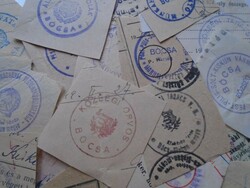 D202538  BÓCSA (Bács-Kiskun vármegye) régi bélyegző-lenyomatok 20+ db.   kb 1900-1950's