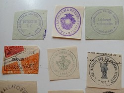 D202564  JÁKÓHALMA - JÁSZJÁKÓHALMA  régi bélyegző-lenyomatok   17 db.   kb 1900-1950's