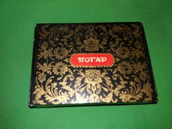 Old cccp Soviet cigar box - погар in Hungarian, fire, in good condition, 9 x 13 cm, according to the pictures