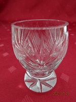 Crystal glass cup, height 5.5 cm, diameter 4 cm. He has!