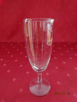 Stemmed wine, champagne, glass goblet, height 16 cm. 2 pcs for sale together. He has!