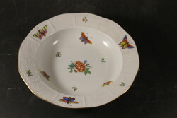 Old Herend victorian pattern deep plate 169