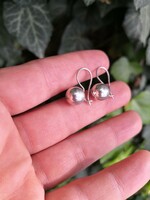 Silver earrings with berries