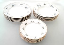 Zsolnay set of peach blossom plates (zal-r79943)