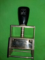 Old giant heavy metal automatic stamp press - made in Denmark according to the pictures