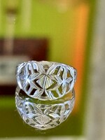 Csodás áttört mintás ezüst gyűrű
