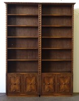 1R234 antique large colonial shelf cabinet bookcase 255 x 182 cm approx. 1000 books!