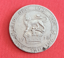 1910 Silver English 1 Shilling (733)