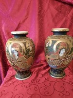 Satsuma Japanese vases