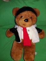 Quality glass-eyed leather jacket airplane pilot plush teddy bear 30 cm nice condition according to the pictures