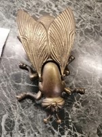Copper fly-shaped ashtray