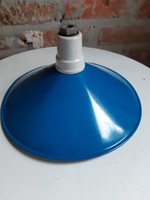 Blue painted lamp with porcelain socket