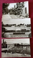 Gyopárosfürdő 1963, 3 used postcards