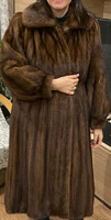 Brown mink coat
