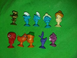 Gyűjthető 10 darabos vegyes téma gumi STIKEEZ játék figura csomag EGYBEN a képek szerint