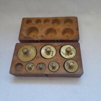 Old crown copper weight set